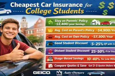 Best Car Insurance Companies for Teen Drivers and College Students